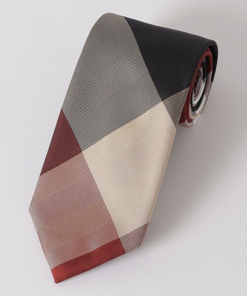 BLACK LABEL CRESTBRIDGE(ブラックレーベル・クレストブリッジ)の「ヘリンボーンクレストブリッジチェックタイ(ネクタイ・メンズ・レッド系その他2・FREE)」の3枚目の写真