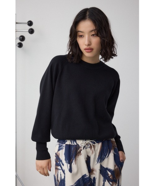 AZUL by moussy（アズールバイマウジー）の「ボリュームスリーブニット（ニット/セーター・レディース・アイボリー/ブラック/ダークグリーン/バーガンディー・FREE）」の18枚目の写真