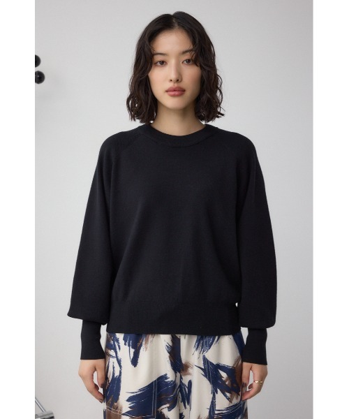 AZUL by moussy（アズールバイマウジー）の「ボリュームスリーブニット（ニット/セーター・レディース・アイボリー/ブラック/ダークグリーン/バーガンディー・FREE）」の20枚目の写真