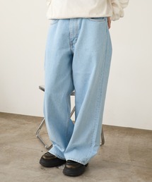 NEO BLUE / ネオブルー Tinted Charcoal Mud Wash Super Baggy Jeans デニムパンツ