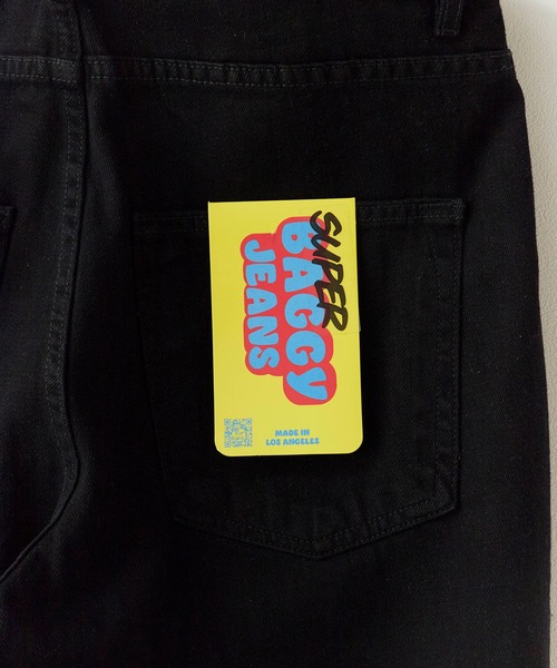 ROOPTOKYO(ループトウキョウ)の「NEO BLUE / ネオブルー Tinted Charcoal Mud Wash Super Baggy Jeans デニムパンツ(デニムパンツ・メンズ・ブラック/ブルー系その他/ブルー/ブラック系その他・30inch/36inch/34inch/32inch)」の11枚目の写真