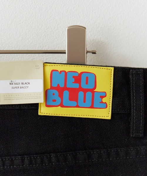 ROOPTOKYO(ループトウキョウ)の「NEO BLUE / ネオブルー Tinted Charcoal Mud Wash Super Baggy Jeans デニムパンツ(デニムパンツ・メンズ・ブラック/ブルー系その他/ブルー/ブラック系その他・30inch/36inch/34inch/32inch)」の9枚目の写真