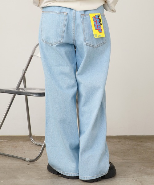 ROOPTOKYO(ループトウキョウ)の「NEO BLUE / ネオブルー Tinted Charcoal Mud Wash Super Baggy Jeans デニムパンツ(デニムパンツ・メンズ・ブラック/ブルー系その他/ブルー/ブラック系その他・30inch/36inch/34inch/32inch)」の18枚目の写真