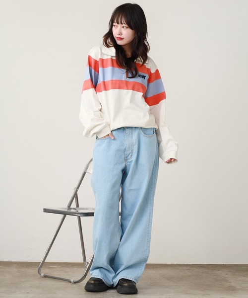 ROOPTOKYO(ループトウキョウ)の「NEO BLUE / ネオブルー Tinted Charcoal Mud Wash Super Baggy Jeans デニムパンツ(デニムパンツ・メンズ・ブラック/ブルー系その他/ブルー/ブラック系その他・30inch/36inch/34inch/32inch)」の19枚目の写真