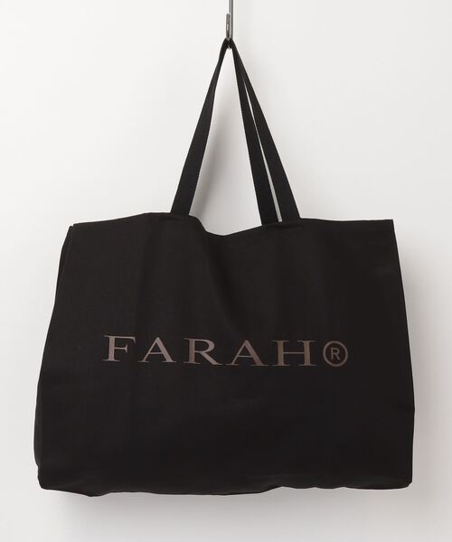 FARAH（ファーラー）の「FARAH Tote Bag FR0502-M9007（トートバッグ・メンズ・ブラック/オフホワイト・FREE）」の2枚目の写真