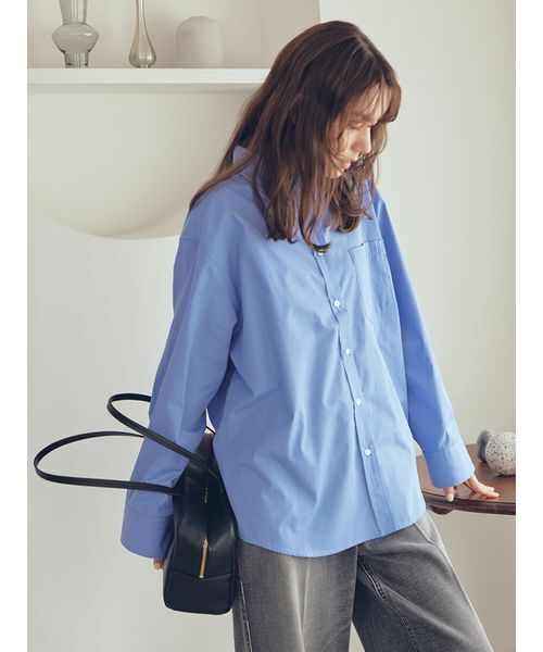 新品タグ付き　ミラオーウェン タブスリーブ釦ダウンシャツ（シャツ/ブラウス）｜Mila Owen（ミラ