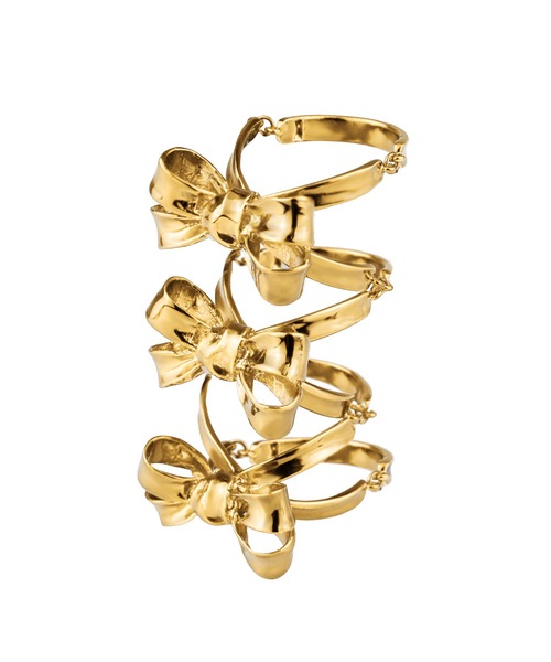 LOVE BY e.m. （ラブバイイーエム）の「ミニリボンアーマーリング/25-26AW/レディース（リング・レディース・シルバー/ゴールド・M/L/LL）」の5枚目の写真