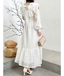 dazzlin | バックリボンレースフリルワンピース(ワンピース)