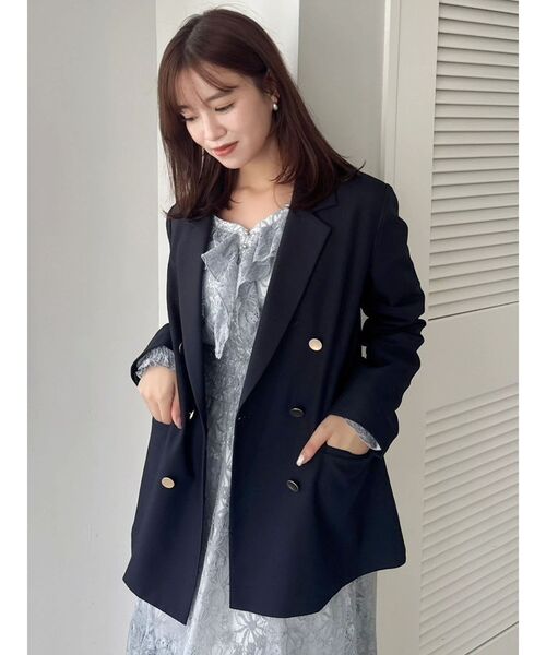 dazzlin(ダズリン)の「バックリボンレースフリルワンピース(ワンピース・レディース・ブルー/オフホワイト/グリーン・MEDIUM/SMALL)」の16枚目の写真