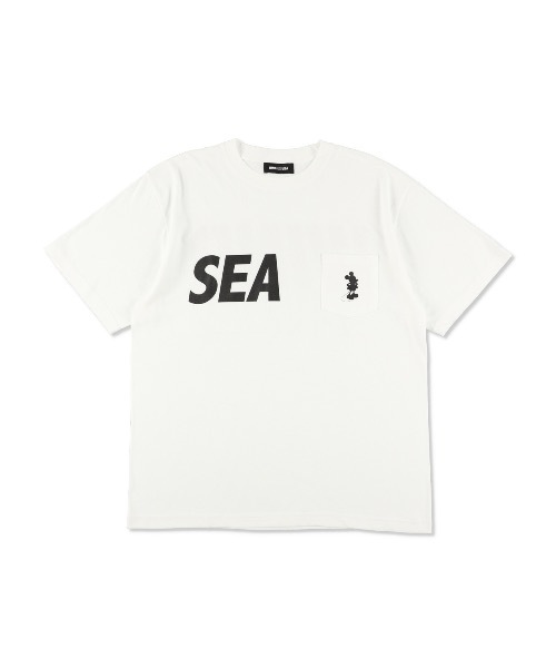WIND AND SEA(ウィンダンシー)の「MICKEY / POCKET SILHOUETTE S/S TEE(Tシャツ/カットソー・メンズ・ホワイト/アイボリー・M/S)」の2枚目の写真