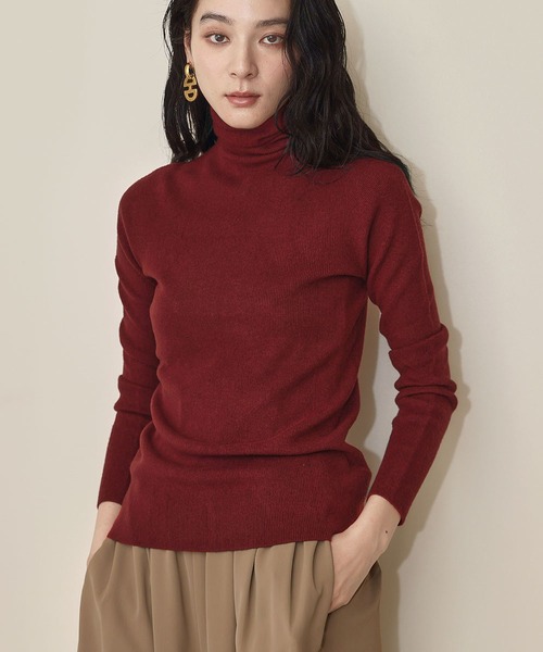 セール】【2025AW】【縫い目のないシームレス】ハイネック カラー