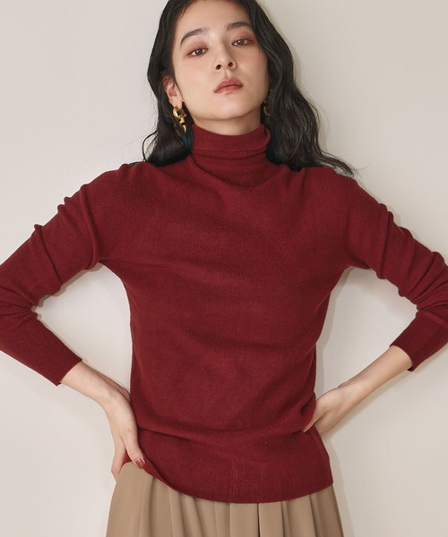 セール】【2025AW】【縫い目のないシームレス】ハイネック カラー