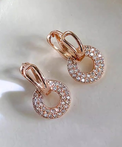 Lace Ladies(レースレディース)の「パヴェ サークル モチーフ スタッド ピアス(ピアス(両耳用)・レディース・ピンク/シルバー/ゴールド・FREE)」の21枚目の写真