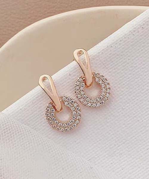 Lace Ladies(レースレディース)の「パヴェ サークル モチーフ スタッド ピアス(ピアス(両耳用)・レディース・ピンク/シルバー/ゴールド・FREE)」の22枚目の写真