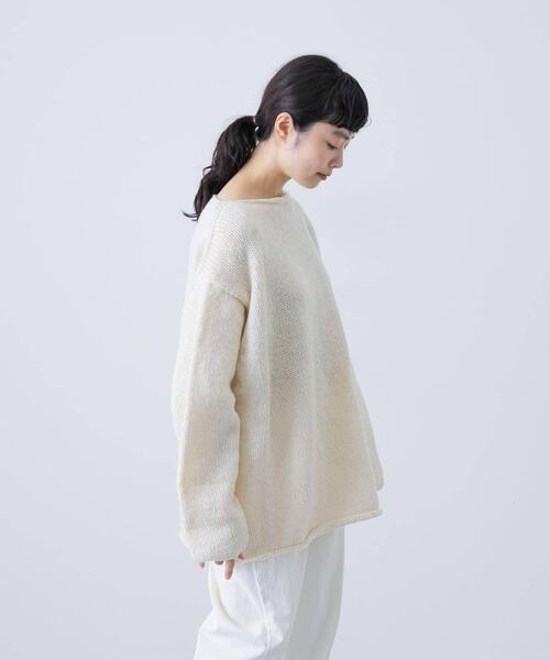 2サイズ展開』ペルーボートネックニット（ニット/セーター）｜かぐれ