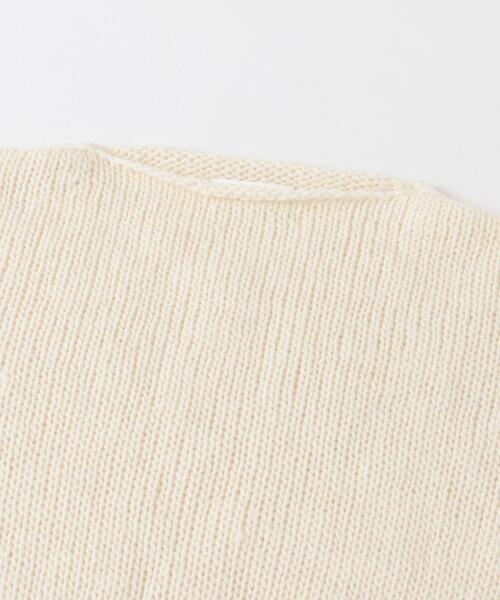 かぐれ（カグレ）の「『2サイズ展開』ペルーボートネックニット（ニット/セーター・レディース・グレー/アイボリー・LARGE/MEDIUM）」の10枚目の写真