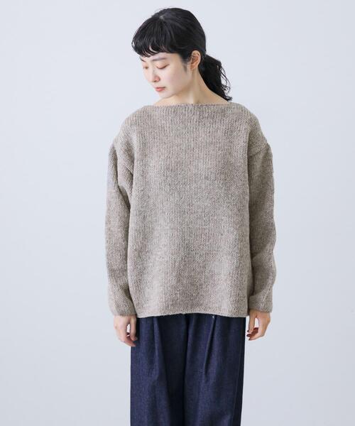 2サイズ展開』ペルーボートネックニット（ニット/セーター）｜かぐれ