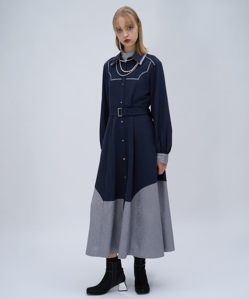 アソートキリカエダブルカラーワンピース　HARE ハレ　新品未使用美品タグ付き アソートキリカエダブルカラーワンピース(HARE)（ワンピース）｜HARE