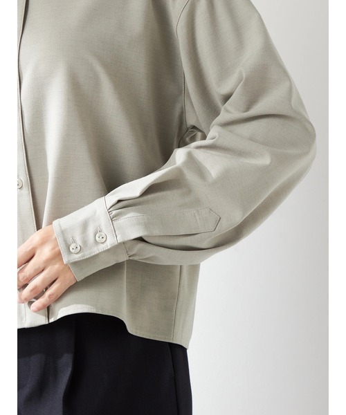 McGREGOR(マックレガー)の「ウール混ブラウス(シャツ/ブラウス・レディース・キャメル/チャコールグレー・L/M)」の6枚目の写真