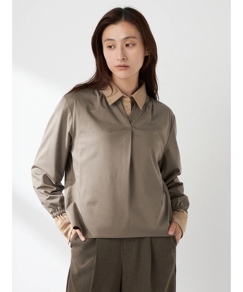 McGREGOR(マックレガー)の「ウール混ブラウス(シャツ/ブラウス・レディース・キャメル/チャコールグレー・L/M)」の10枚目の写真