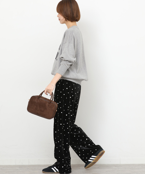 セール】《一部WEB限定》コットンカシミヤミックスロゴニット（ニット