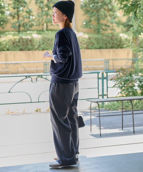 JOURNAL STANDARD relume(ジャーナルスタンダード レリューム)の「《一部WEB限定》コットンカシミヤミックスロゴニット(ニット/セーター・レディース・ネイビー/グレー/イエロー/アイボリー・FREE)」の17枚目の写真