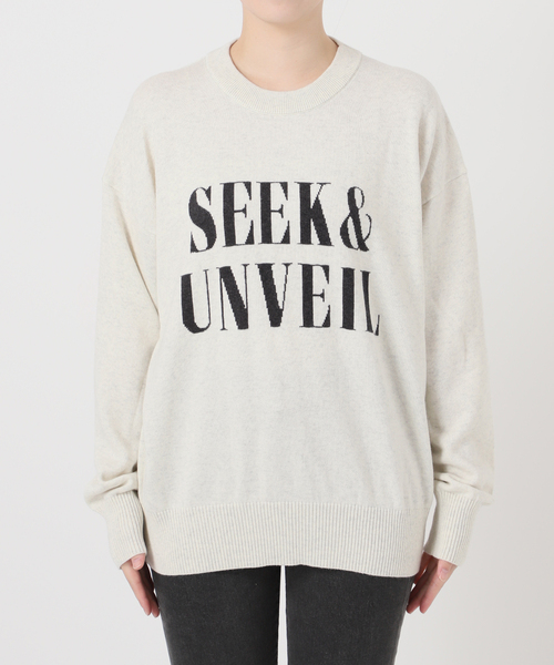 美品　JOURNAL STANDARD relume 一部WEB限定》［25AW新作］コットンカシミヤミックスロゴニット