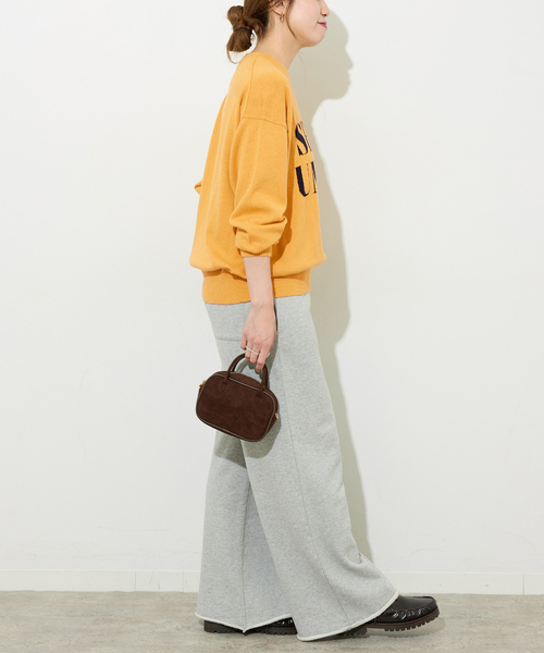 JOURNAL STANDARD relume(ジャーナルスタンダード レリューム)の「《一部WEB限定》コットンカシミヤミックスロゴニット(ニット/セーター・レディース・ネイビー/グレー/イエロー/アイボリー・FREE)」の22枚目の写真