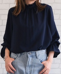 aquagarage（アクアガレージ）の「フリルスタンドカラーブラウス（シャツ/ブラウス）」