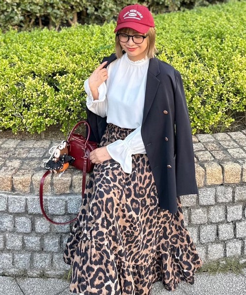 aquagarage(アクアガレージ)の「フリルスタンドカラーブラウス(シャツ/ブラウス・レディース・ブラック/ホワイト/ネイビー・L/M)」の20枚目の写真