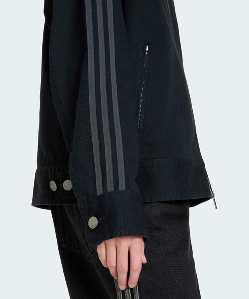 adidas（アディダス）の「ADIDAS ORIGINALS ATHL DEPTツイル ファイヤーバード ジャケット / ジャージ / トラックジャケット / アディダスオリジナルス adidas Originals（ナイロンジャケット・レディース・カーキ/ブラック・X-LARGE/LARGE/XX-LARGE/X-SMALL/SMALL/MEDIUM）」の5枚目の写真