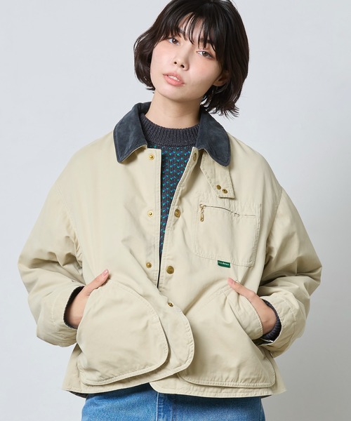 L.L.Bean（エルエルビーン）の「【JAPAN EDITION】ビーンズ・フィールド・コート、インサレーテッド（その他アウター・レディース・グリーン系/ベージュ/アイボリー・MEDIUM）」の18枚目の写真