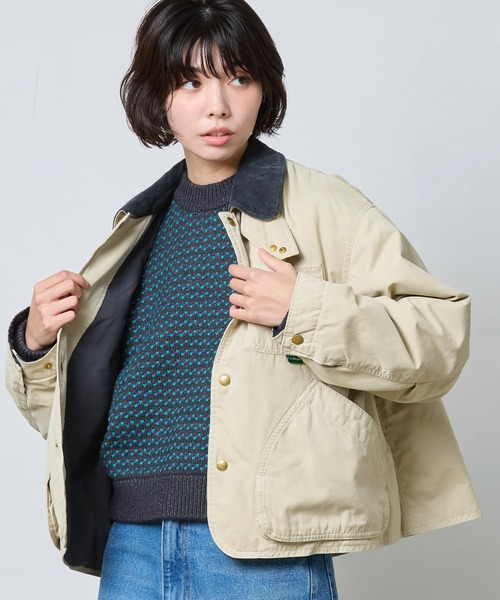 L.L.Bean（エルエルビーン）の「【JAPAN EDITION】ビーンズ・フィールド・コート、インサレーテッド（その他アウター・レディース・グリーン系/ベージュ/アイボリー・MEDIUM）」の19枚目の写真