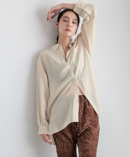 LOWRYS FARM(ローリーズファーム)の「アソートボックスシャツ 581118(シャツ/ブラウス・レディース・ドット/アイボリー/ライトグリーン/ブラウン・FREE)」の1枚目の写真