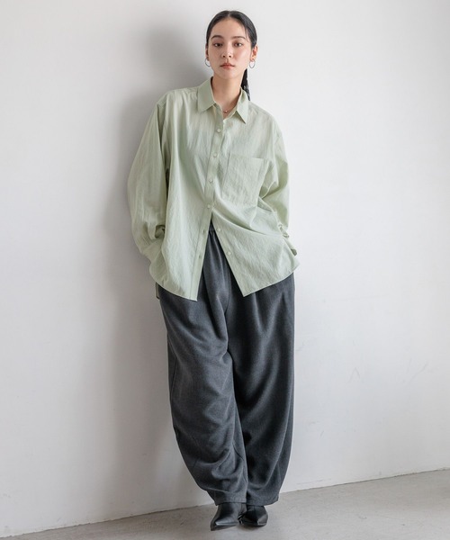 LOWRYS FARM(ローリーズファーム)の「アソートボックスシャツ 581118(シャツ/ブラウス・レディース・ドット/アイボリー/ライトグリーン/ブラウン・FREE)」の9枚目の写真