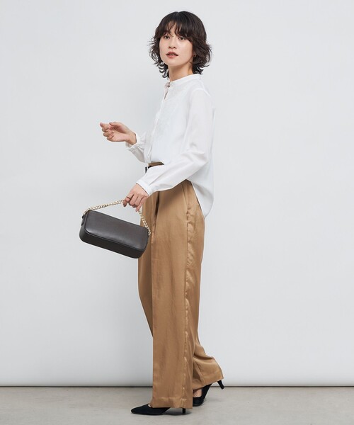 セール】ウォッシャブル前チュールフリルブラウス（シャツ/ブラウス