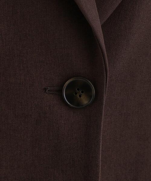 OPAQUE.CLIP(オペークドットクリップ)の「【es】ビッグテーラードジャケット【UVケア/洗濯機OK】(テーラードジャケット・レディース・ブラック/ブラウン系その他・00)」の10枚目の写真