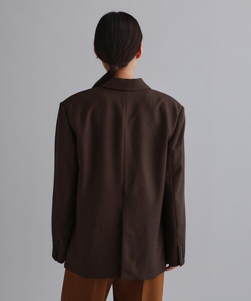 OPAQUE.CLIP(オペークドットクリップ)の「【es】ビッグテーラードジャケット【UVケア/洗濯機OK】(テーラードジャケット・レディース・ブラック/ブラウン系その他・00)」の13枚目の写真