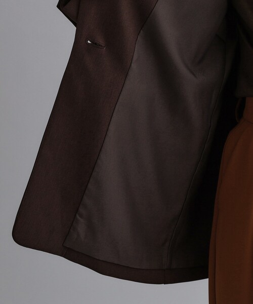 OPAQUE.CLIP(オペークドットクリップ)の「【es】ビッグテーラードジャケット【UVケア/洗濯機OK】(テーラードジャケット・レディース・ブラック/ブラウン系その他・00)」の18枚目の写真