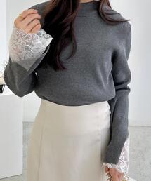 INGNI | 袖スリットレースニット(ニット/セーター)
