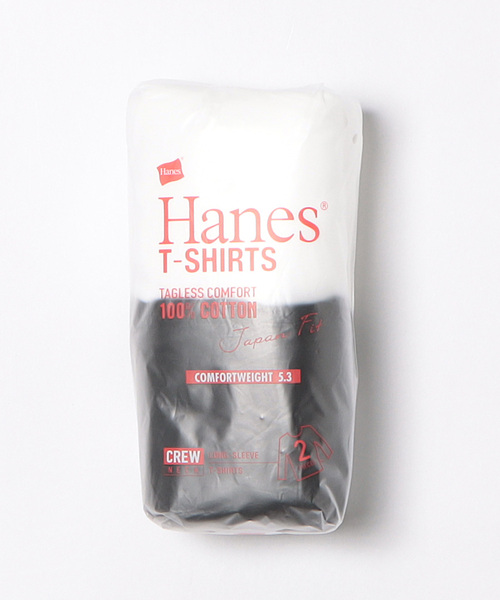 【HANES/ヘインズ】JAPANFITクルーネック Tシャツ 長袖 アソートセット H5440 main image 1
