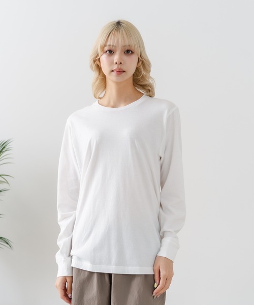 HANES(ヘインズ)の「【HANES/ヘインズ】【日本人の体型に合わせたシルエットで絶妙なフィット感】JAPANFITクルーネック Tシャツ 長袖 アソートセット H5440(Tシャツ/カットソー・メンズ・ホワイト・MEDIUM/SMALL/X-LARGE/LARGE)」の15枚目の写真