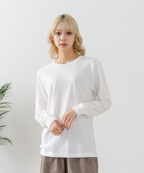 HANES(ヘインズ)の「【HANES/ヘインズ】【日本人の体型に合わせたシルエットで絶妙なフィット感】JAPANFITクルーネック Tシャツ 長袖 アソートセット H5440(Tシャツ/カットソー・メンズ・ホワイト・MEDIUM/SMALL/X-LARGE/LARGE)」の17枚目の写真