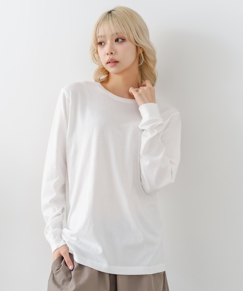 HANES(ヘインズ)の「【HANES/ヘインズ】【日本人の体型に合わせたシルエットで絶妙なフィット感】JAPANFITクルーネック Tシャツ 長袖 アソートセット H5440(Tシャツ/カットソー・メンズ・ホワイト・MEDIUM/SMALL/X-LARGE/LARGE)」の19枚目の写真