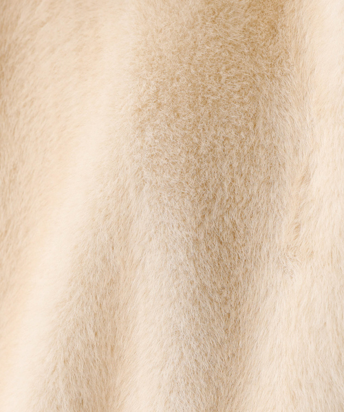 Rouge vif la cle（ルージュヴィフラクレ）の「【nap / ナップ】フェイクファー スタンドカラー ブルゾン（ブルゾン・レディース・アイボリー・フリー）」の9枚目の写真