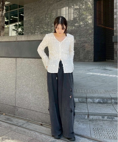 Ameri（アメリ）の「FURYL JACQUARD TOP（シャツ/ブラウス）」 - WEAR