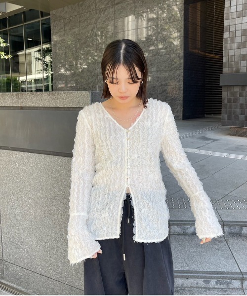 FURYL JACQUARD TOP（シャツ/ブラウス）｜Ameri（アメリ）の