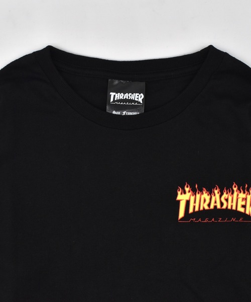 THRASHER（スラッシャー）の「THRASHER/スラッシャー Frame Logo L/S T キッズ ロンT 25A402-42（Tシャツ/カットソー・キッズ・ホワイト/ブラック・130cm/140cm/150cm/160cm）」の6枚目の写真