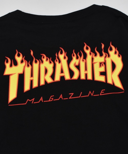 THRASHER（スラッシャー）の「THRASHER/スラッシャー Frame Logo L/S T キッズ ロンT 25A402-42（Tシャツ/カットソー・キッズ・ホワイト/ブラック・130cm/140cm/150cm/160cm）」の9枚目の写真