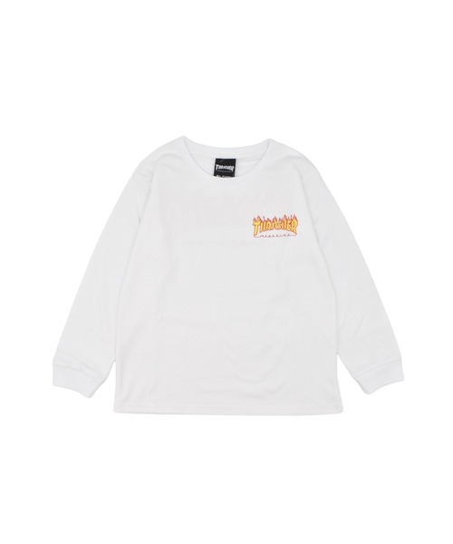 THRASHER（スラッシャー）の「THRASHER/スラッシャー Frame Logo L/S T キッズ ロンT 25A402-42（Tシャツ/カットソー・キッズ・ホワイト/ブラック・130cm/140cm/150cm/160cm）」の17枚目の写真